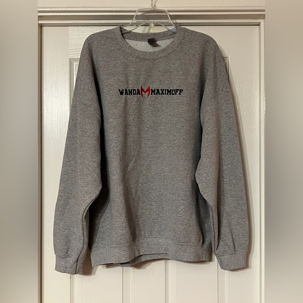 Wanda Maximoff Marvel scarlet witch embroidered sweatshirt 2XL